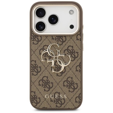 Guess nakładka 4G Big 4G Classic Logo do iPhone 18 Pro Max / iPhone 17 Pro Max brązowa