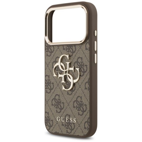 Guess nakładka 4G Big 4G Classic Logo do iPhone 18 Pro Max / iPhone 17 Pro Max brązowa