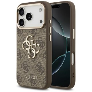 Guess nakładka 4G Big 4G Classic Logo do iPhone 18 Pro / iPhone 17 Pro brązowa