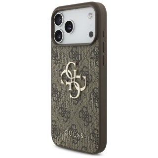 Guess nakładka 4G Big Logo do iPhone 18 Pro Max / iPhone 17 Pro Max brązowa