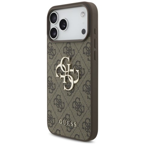 Guess nakładka 4G Big Logo do iPhone 18 Pro Max / iPhone 17 Pro Max brązowa