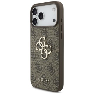 Guess nakładka 4G Big Logo do iPhone 18 Pro / iPhone 17 Pro brązowa