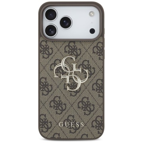 Guess nakładka 4G Big Logo do iPhone 18 Pro / iPhone 17 Pro brązowa