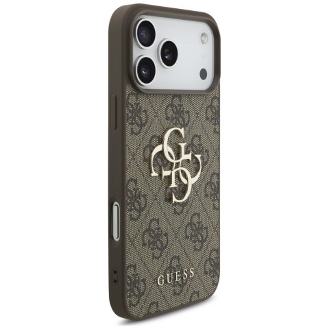 Guess nakładka 4G Big Logo do iPhone 18 Pro / iPhone 17 Pro brązowa