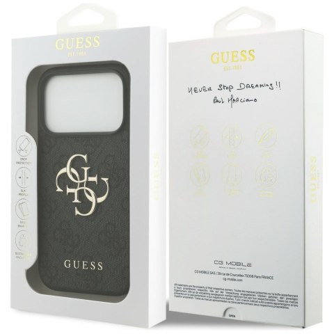 Guess nakładka 4G Big Logo do iPhone 18 Pro / iPhone 17 Pro czarna