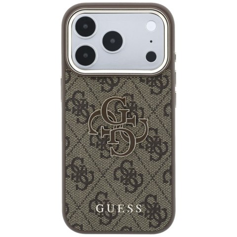 Guess nakładka 4G & Big Resin Logo do iPhone 18 Pro / iPhone 17 Pro brązowa
