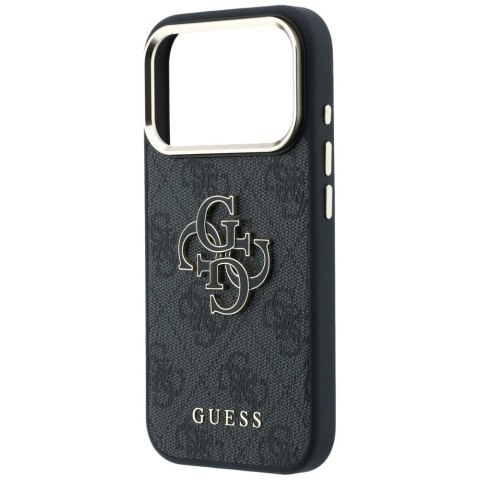 Guess nakładka 4G & Big Resin Logo do iPhone 18 Pro / iPhone 17 Pro czarna