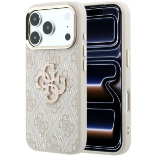 Guess nakładka 4G & Big Resin Logo do iPhone 18 Pro / iPhone 17 Pro różowa