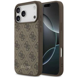 Guess nakładka 4G Classic do iPhone 18 Pro Max / iPhone 17 Pro Max brązowa