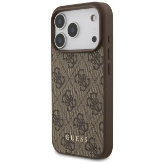 Guess nakładka 4G Classic do iPhone 18 Pro / iPhone 17 Pro brązowa