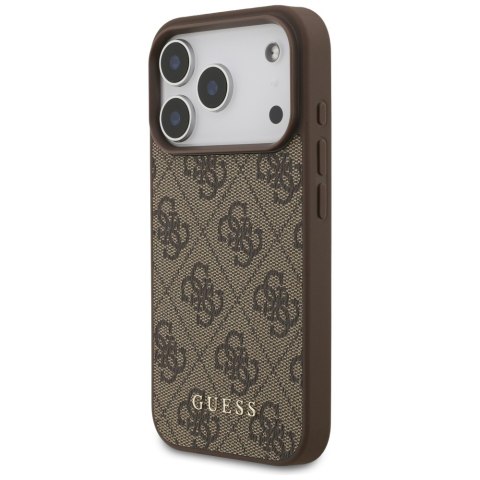 Guess nakładka 4G Classic do iPhone 18 Pro / iPhone 17 Pro brązowa
