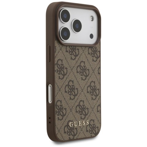 Guess nakładka 4G Classic do iPhone 18 Pro / iPhone 17 Pro brązowa