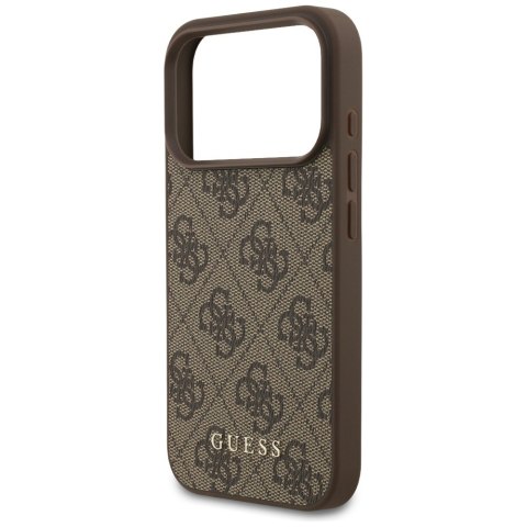 Guess nakładka 4G Classic do iPhone 18 Pro / iPhone 17 Pro brązowa