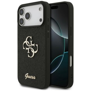 Guess nakładka Fixed Glitter Big 4G do iPhone 18 Pro Max / iPhone 17 Pro Max czarna