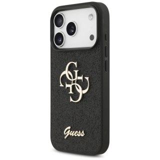 Guess nakładka Fixed Glitter Big 4G do iPhone 18 Pro / iPhone 17 Pro czarna