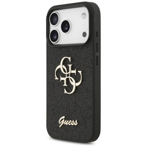 Guess nakładka Fixed Glitter Big 4G do iPhone 18 Pro / iPhone 17 Pro czarna
