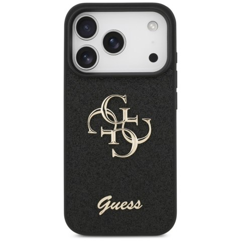 Guess nakładka Fixed Glitter Big 4G do iPhone 18 Pro / iPhone 17 Pro czarna