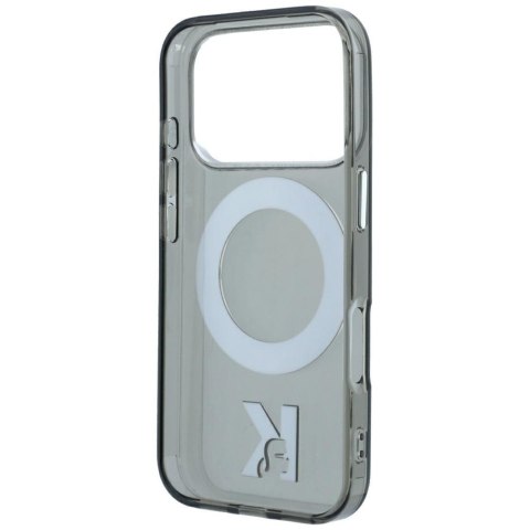 Etui Karl Lagerfeld IML Ring Stand 360 Kameo Metal MagSafe do iPhone 18 Pro Max / 17 Pro Max czarny