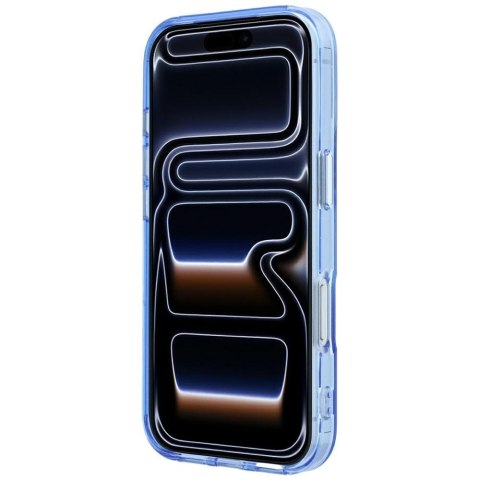 Etui Karl Lagerfeld IML Ring Stand 360 Kameo Metal MagSafe do iPhone 18 Pro Max / 17 Pro Max niebieski