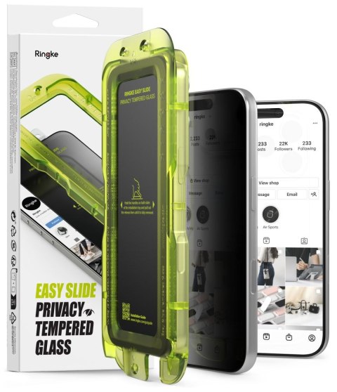 SZKŁO PRYWATYZUJĄCE RINGKE EASY SLIDE 2-PACK IPHONE 18 PRO PRIVACY