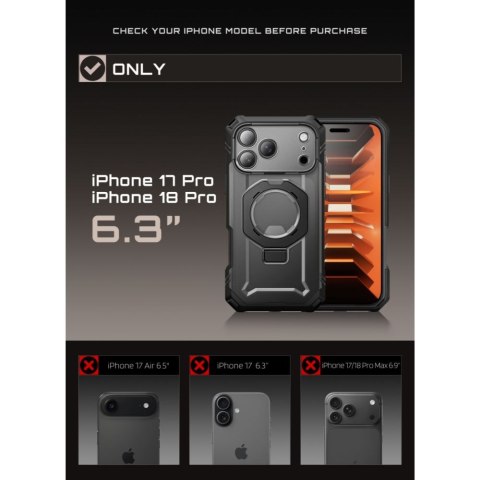 SUPCASE GRIP PRO MAG MAGSAFE IPHONE 17 PRO / 18 PRO BLACK
