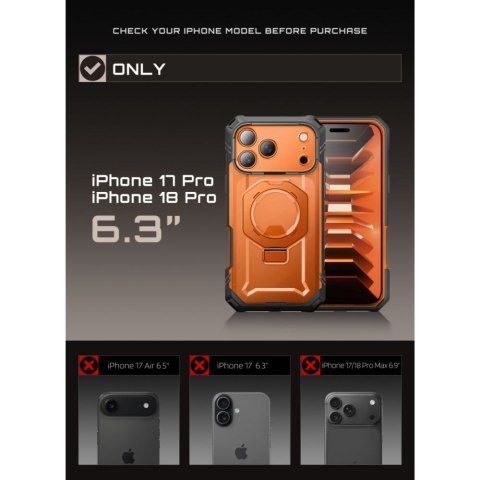 SUPCASE GRIP PRO MAG MAGSAFE IPHONE 17 PRO / 18 PRO CORAL