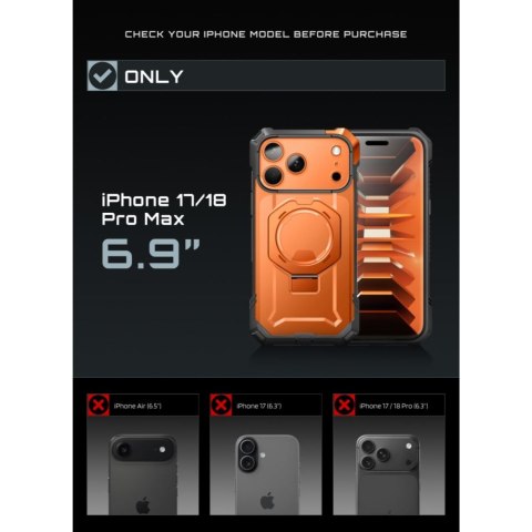 SUPCASE UB GRIP MAG MAGSAFE IPHONE 17 PRO MAX / 18 PRO MAX CORAL