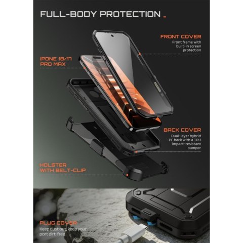 SUPCASE UNICORN BEETLE PRO IPHONE 17 PRO MAX / 18 PRO MAX BLACK