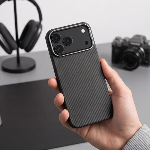 TECH-PROTECT ION CARBON MAGSAFE IPHONE 17 PRO MAX / 18 PRO MAX BLACK/SILVER