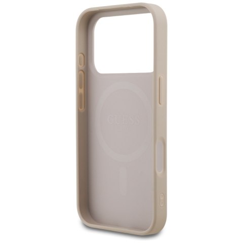 Etui Guess 4G Small Classic Logo MagSafe do iPhone 18 Pro / 17 Pro różowy