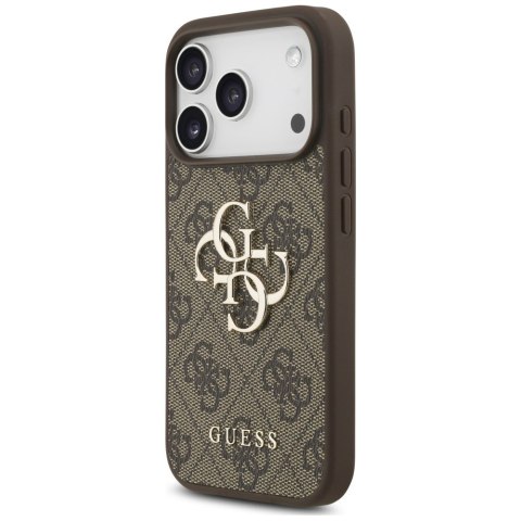 Etui Guess 4G Strap 4G Classic Logo do iPhone 18 Pro / 17 Pro brązowy
