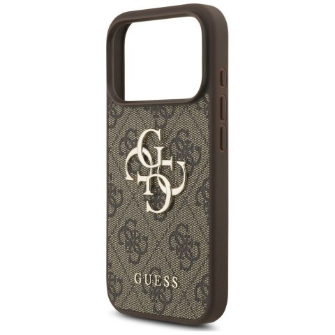 Etui Guess 4G Strap 4G Classic Logo do iPhone 18 Pro / 17 Pro brązowy