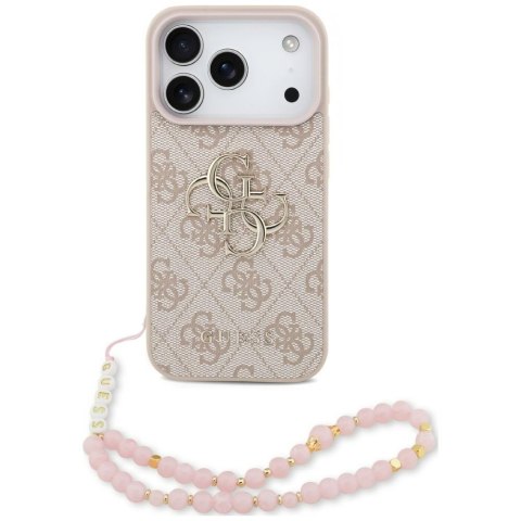 Etui Guess 4G Strap 4G Classic Logo do iPhone 18 Pro / 17 Pro różowy