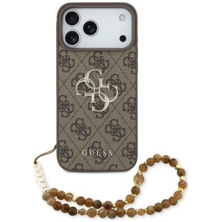 Etui Guess 4G Strap 4G Classic Logo do iPhone 18 Pro Max / 17 Pro Max brązowy