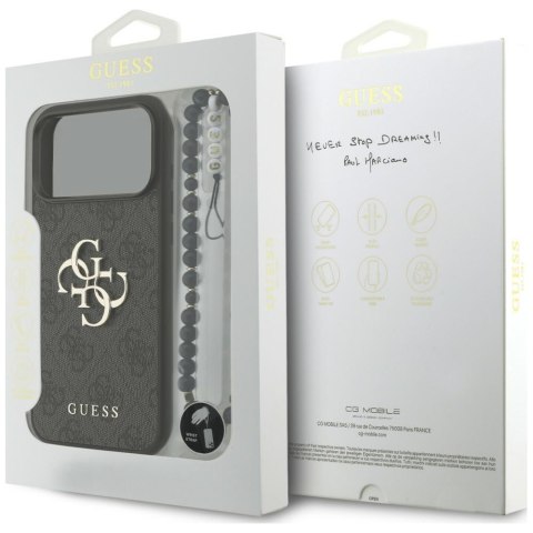 Etui Guess 4G Strap 4G Classic Logo do iPhone 18 Pro Max / 17 Pro Max czarny
