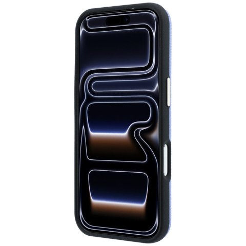 Etui Guess Grained & Big Resin Logo do iPhone 18 Pro / 17 Pro niebieski