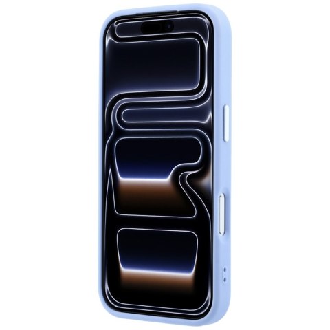Etui Guess Grained Triangle Logo MagSafe do iPhone 18 Pro Max / 17 Pro Max niebieski