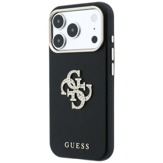 Etui Guess Smooth & Big Strass Logo do iPhone 18 Pro / 17 Pro czarny