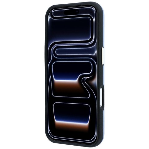 Etui Guess Smooth & Big Strass Logo do iPhone 18 Pro / 17 Pro niebieski