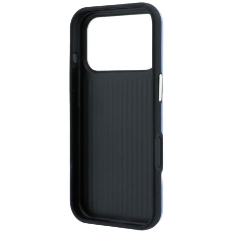Etui Guess Smooth & Big Strass Logo do iPhone 18 Pro / 17 Pro niebieski