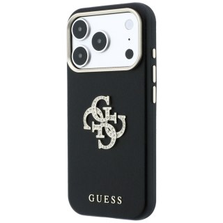 Etui Guess Smooth & Big Strass Logo do iPhone 18 Pro Max / 17 Pro Max czarny