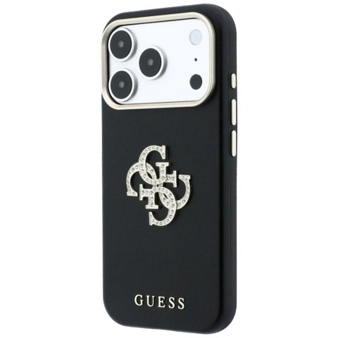 Etui Guess Smooth & Big Strass Logo do iPhone 18 Pro Max / 17 Pro Max czarny