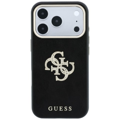Etui Guess Smooth & Big Strass Logo do iPhone 18 Pro Max / 17 Pro Max czarny