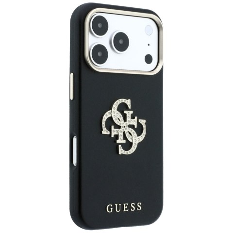Etui Guess Smooth & Big Strass Logo do iPhone 18 Pro Max / 17 Pro Max czarny