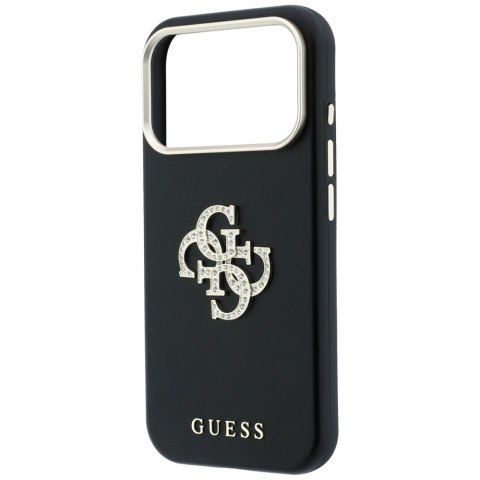 Etui Guess Smooth & Big Strass Logo do iPhone 18 Pro Max / 17 Pro Max czarny