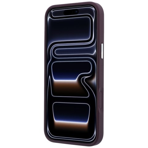 Etui Karl Lagerfeld with Ring Stand 360 Karl & Choupette Heads Pin MagSafe do iPhone 18 Pro / 17 Pro burgundowy