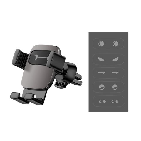 Baseus uchwyt samochodowy Cube grawitacyjny czarny do kratki Baseus uchwyt samochodowy Cube grawitacyjny czarny do kratki