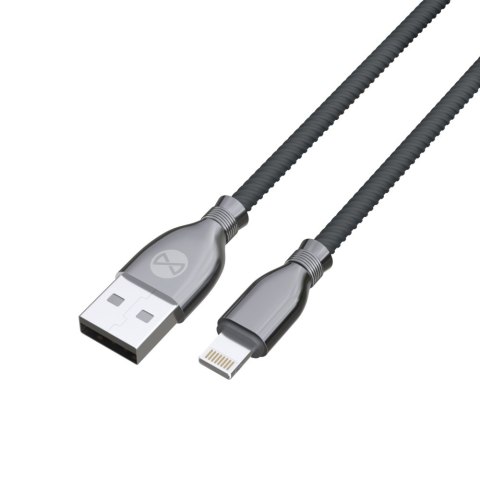 Forever kabel Tornado USB - Lightning 1,0 m 3A czarny Forever kabel Tornado USB - Lightning 1,0 m 3A czarny