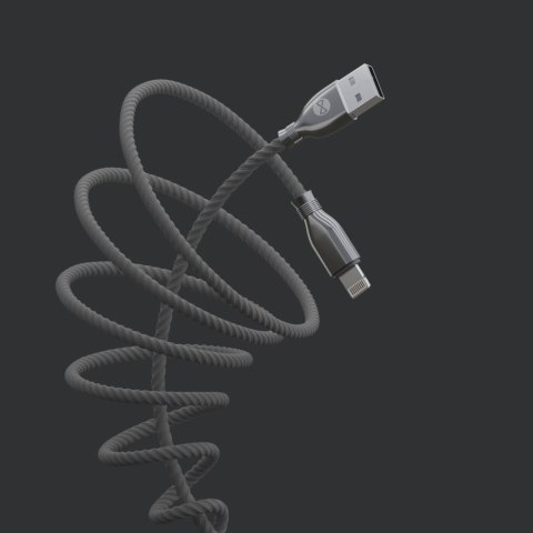 Forever kabel Tornado USB - Lightning 1,0 m 3A czarny Forever kabel Tornado USB - Lightning 1,0 m 3A czarny