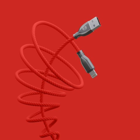 Forever kabel Tornado USB - Lightning 1,0 m 3A czerwony Forever kabel Tornado USB - Lightning 1,0 m 3A czerwony